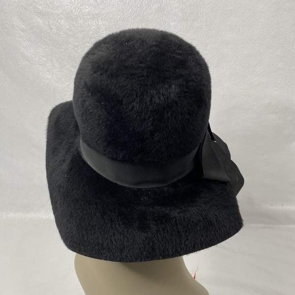 Vintage Musketeer Austria Black Furry Bucket Hat - Picture 5 of 10